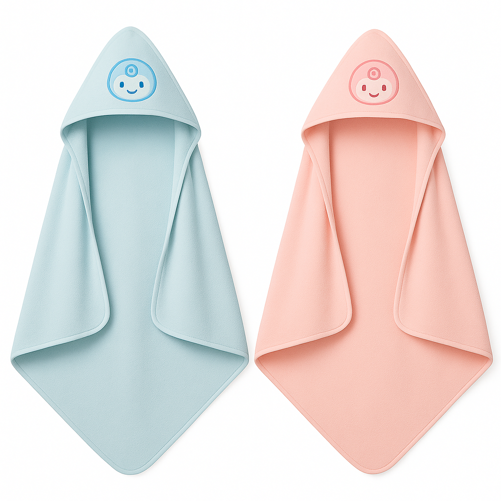 Baby & Infant Hooded Bath and Pool Towel – 100% Cotton, Soft, Absorbent & Gentle on Skin