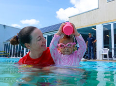 Baby Swim | First Swimming Lesson | Evie 4 months